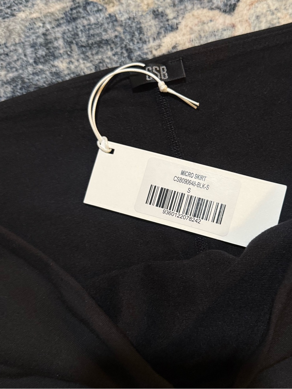 NWT CROP SHOP BOUTIQUE CSB Micro Mini Skirt - Black - Size small - Picture 7 of 9